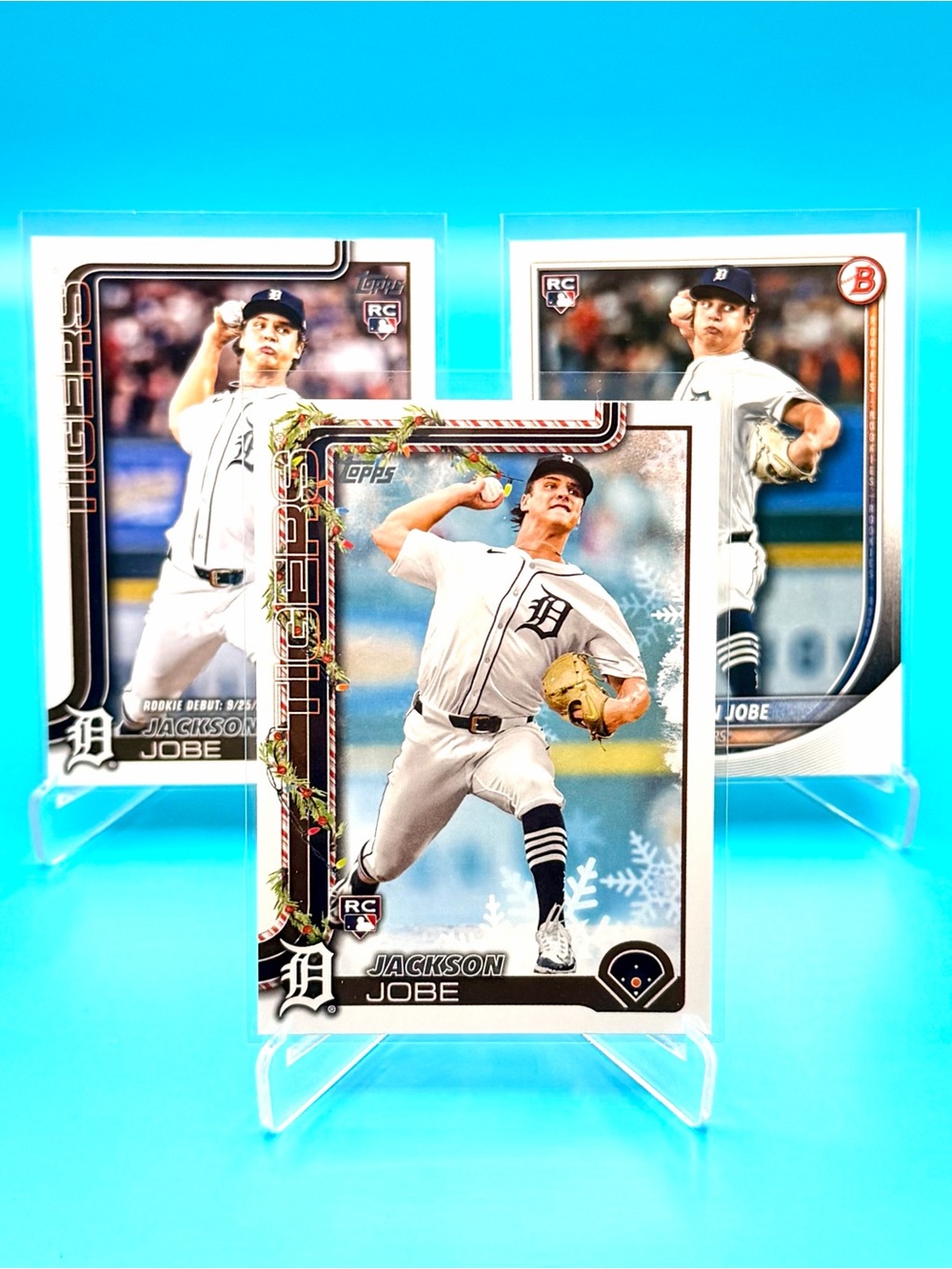 🔥Jackson Jobe Rookie Lot! Topps Holiday + Update Series + Bowman! 🤩